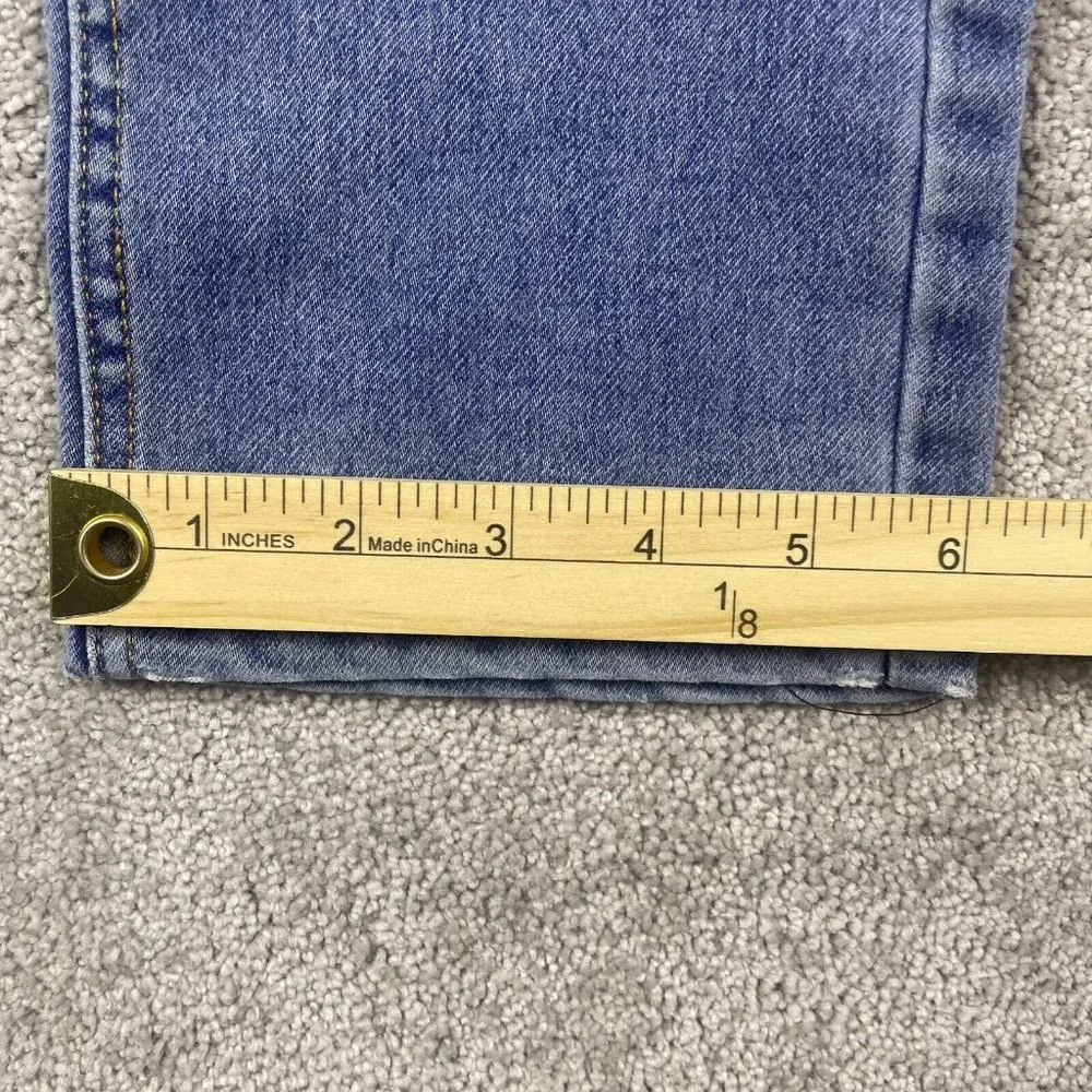 Joe's Jeans Girl's Size 16 (25x29) Mid-Rise Medium Wash Straight Leg Denim - Picture 10 of 12